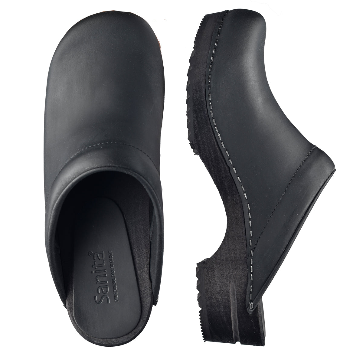 Chrissy Women&#39;s Wood Clog - Black - Second