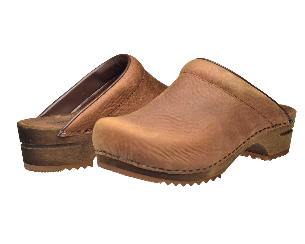 Chrissy Women&#39;s Wood Clog - Chestnut - Second