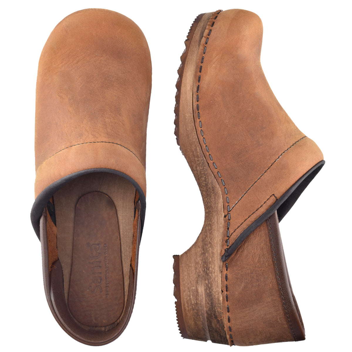 Julie Women&#39;s Wood Clog - Chestnut - Second