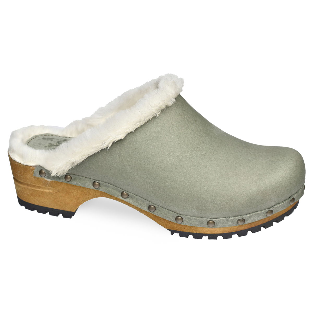 Hese Women's Wood Clog - Khaki - Second