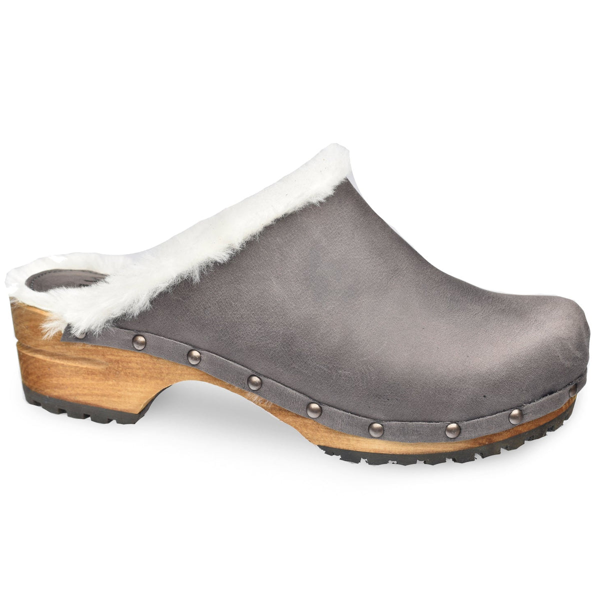 Hese Women&#39;s Wood Clog - Antracite - Second