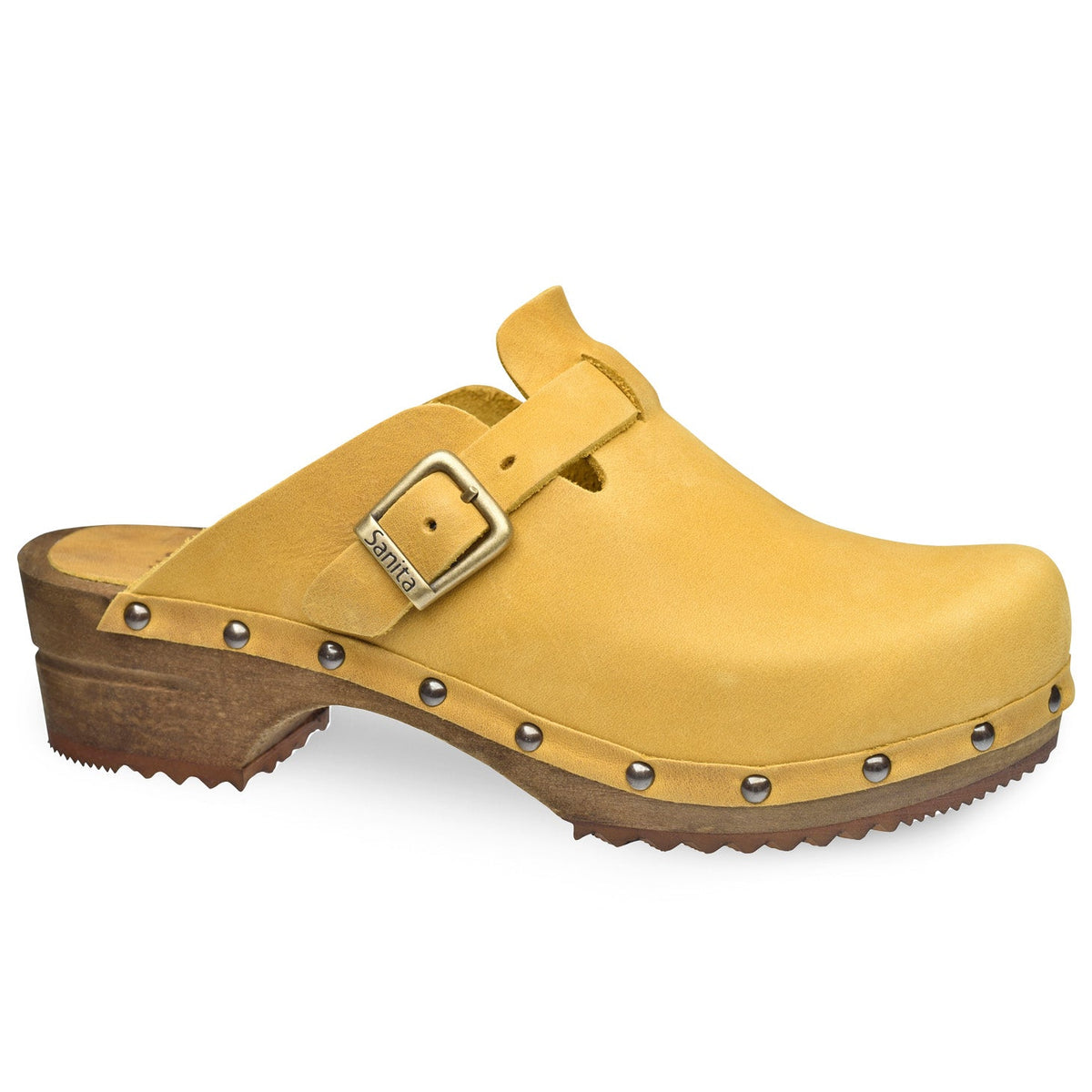 Kristel Women's Wood Clog - Mustard - Second - Sanita Outlet