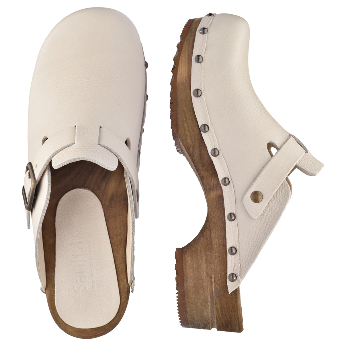 Kristel Women&#39;s Wood Clog - White - Second