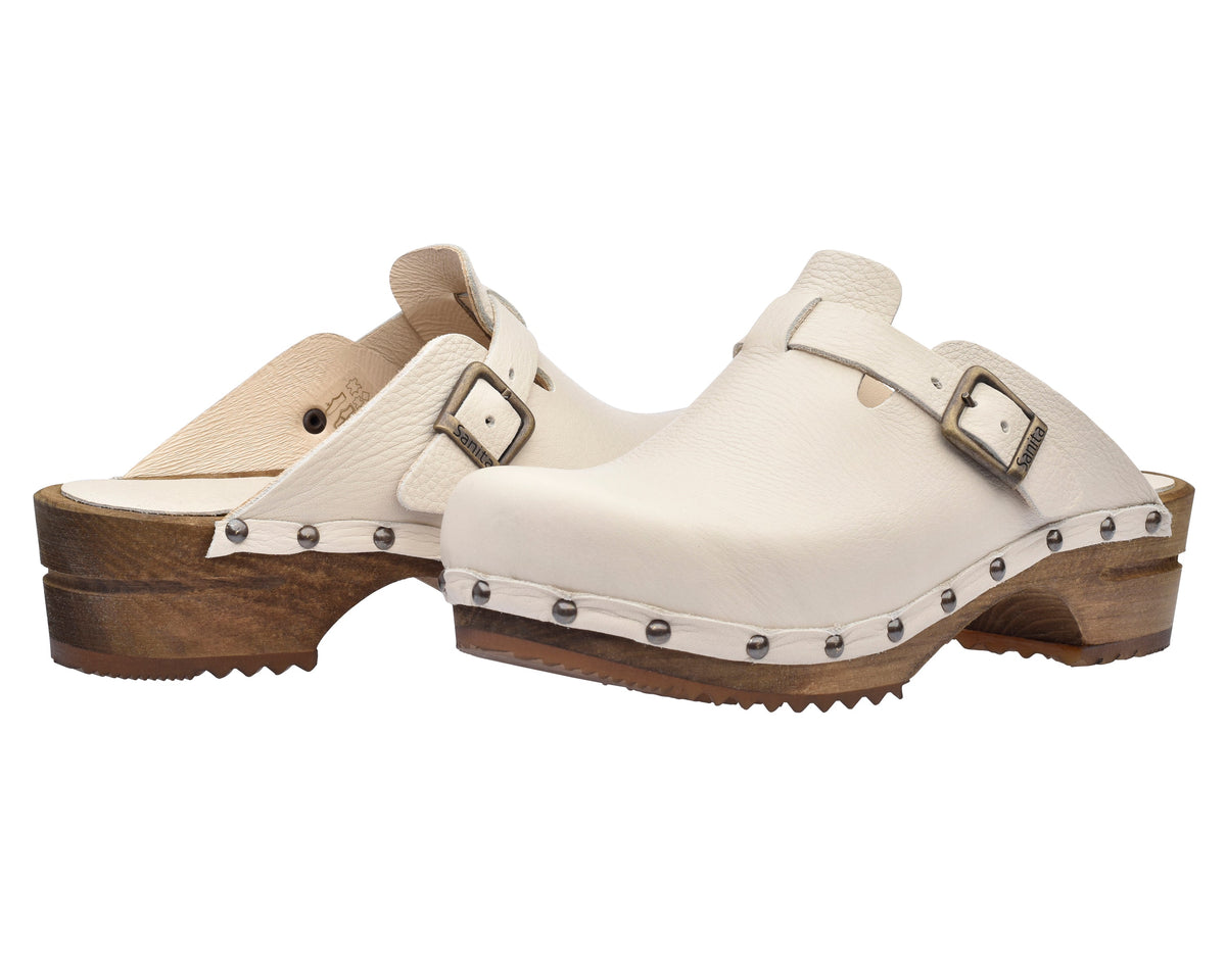 Kristel Women&#39;s Wood Clog - White - Second
