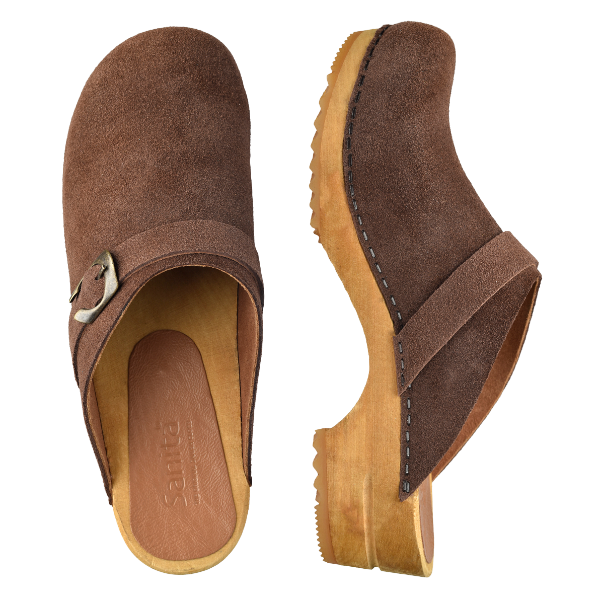 Hedi Women's Wood Clog - Antique Brown - Second