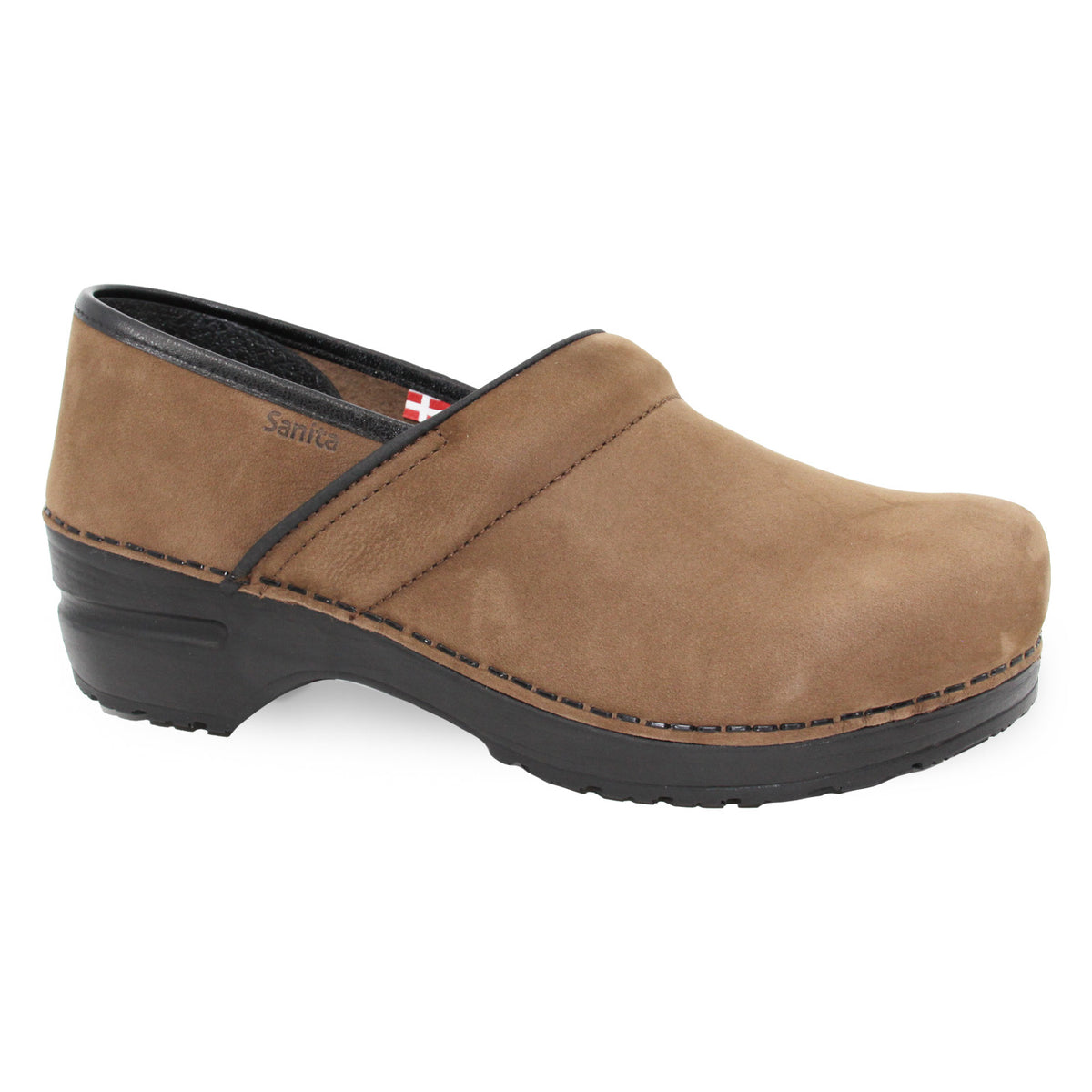 Pro. Oiled Leather Women's Clog - Chocolate - Second