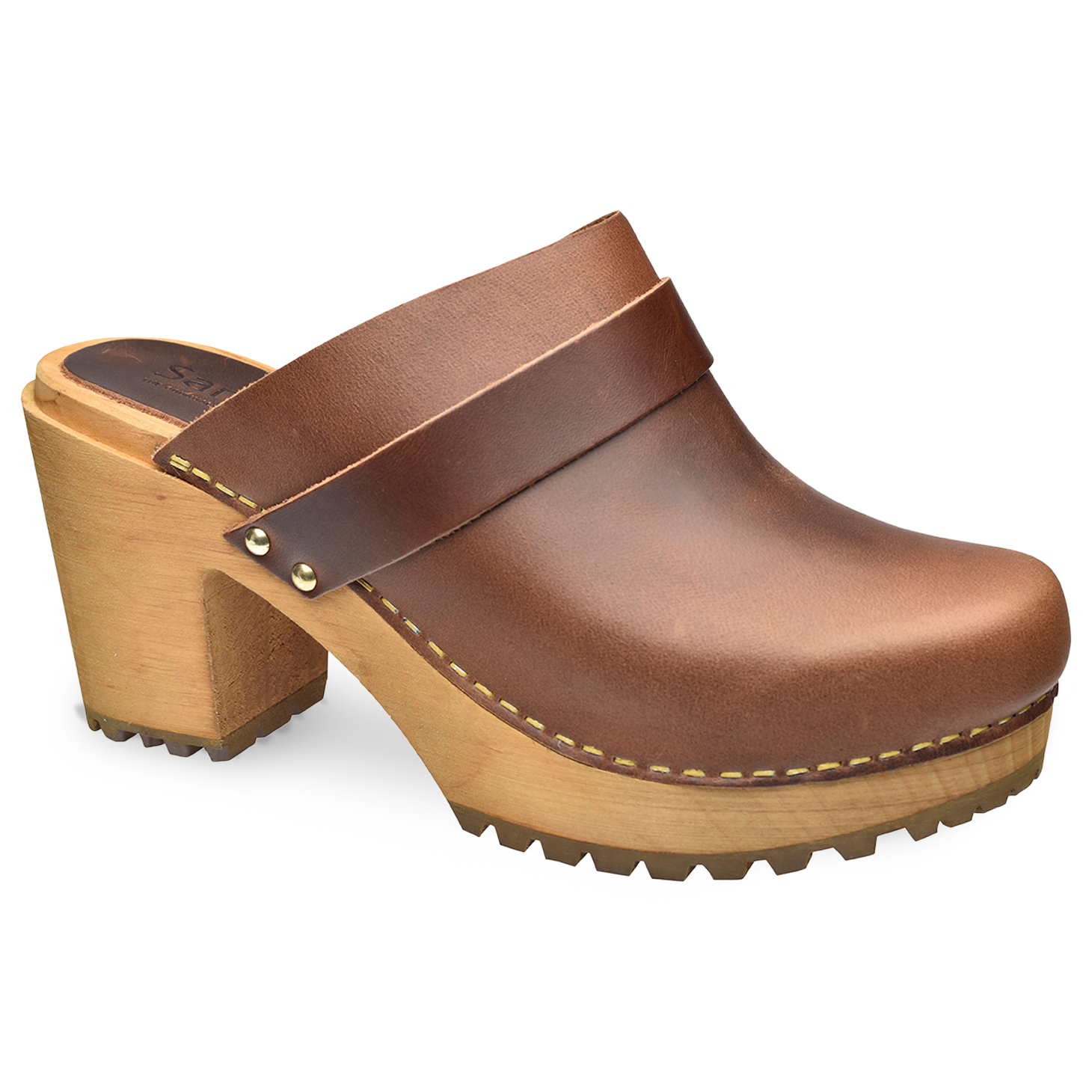 Peleni Women's Wood Clog - Brown - Second