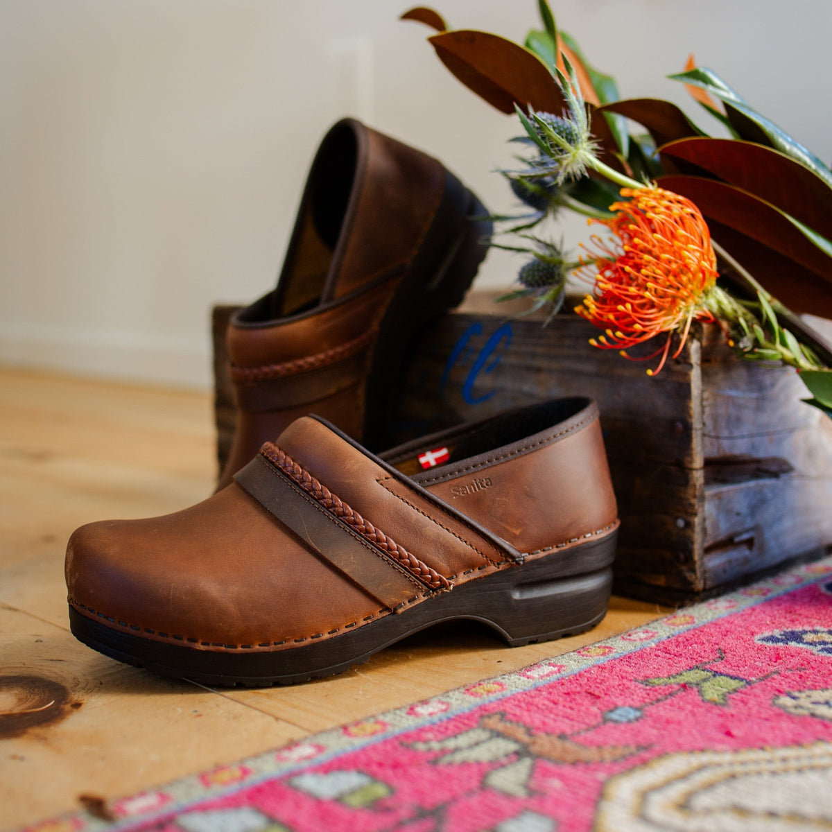 Lorette Women's Clog - Antique Brown - Second