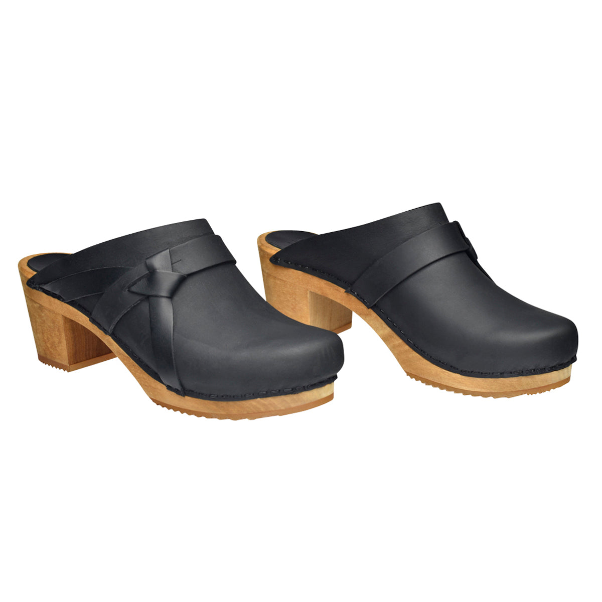 Manuella Women&#39;s Wood Clog - Black - Second
