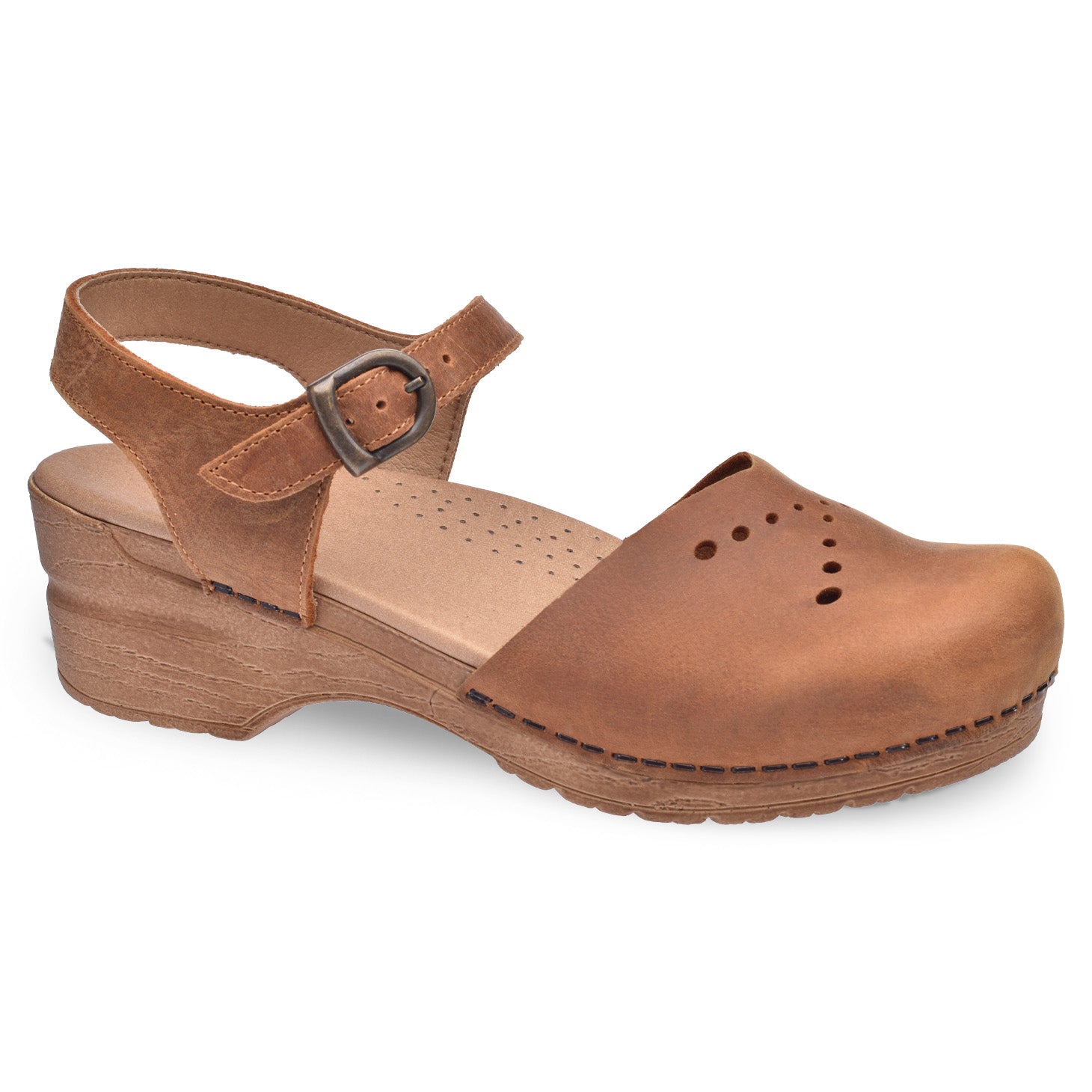 Sella Women's Sandal - Chestnut - Second - Sanita Outlet