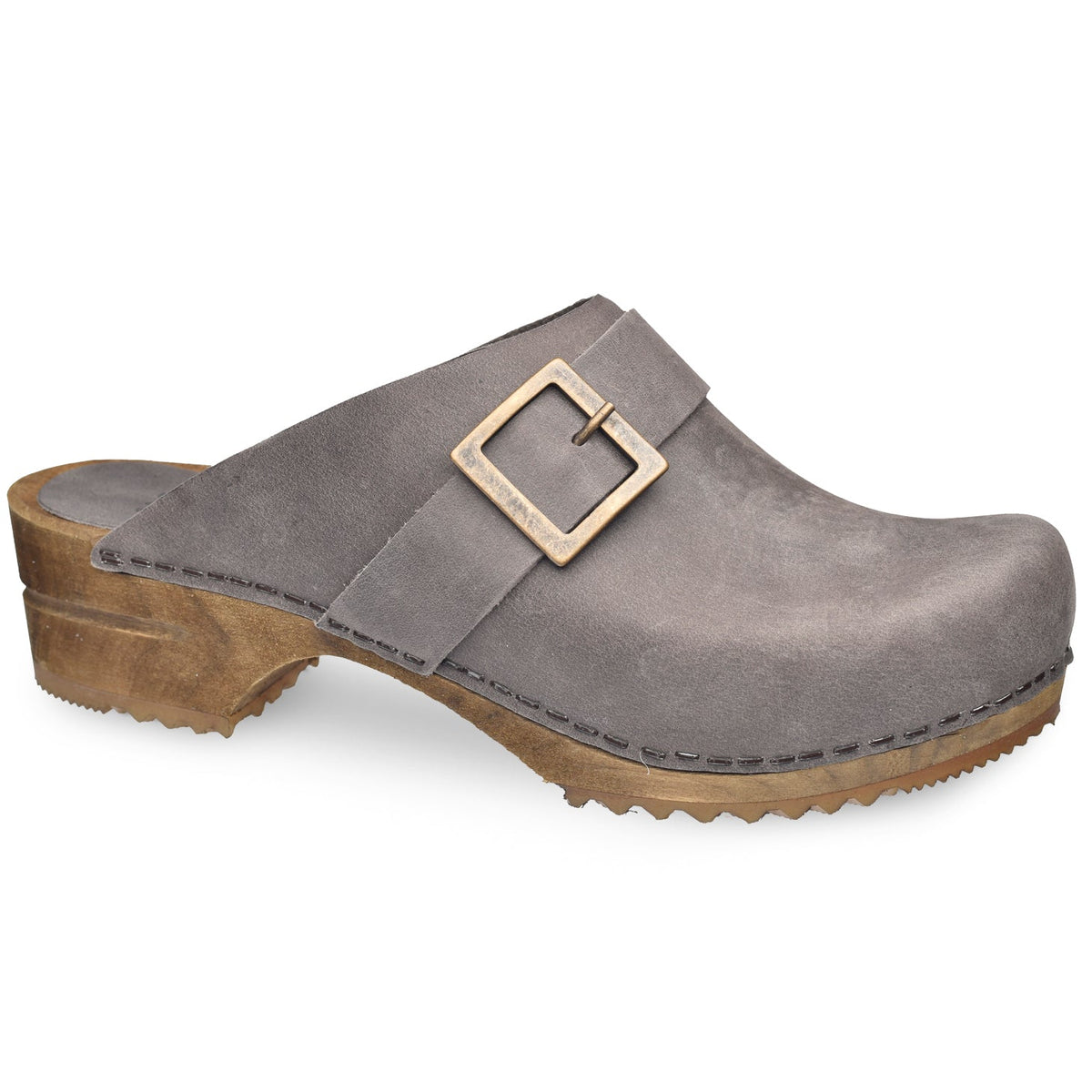 Urban Women&#39;s Wood Clog - Antracite - Second