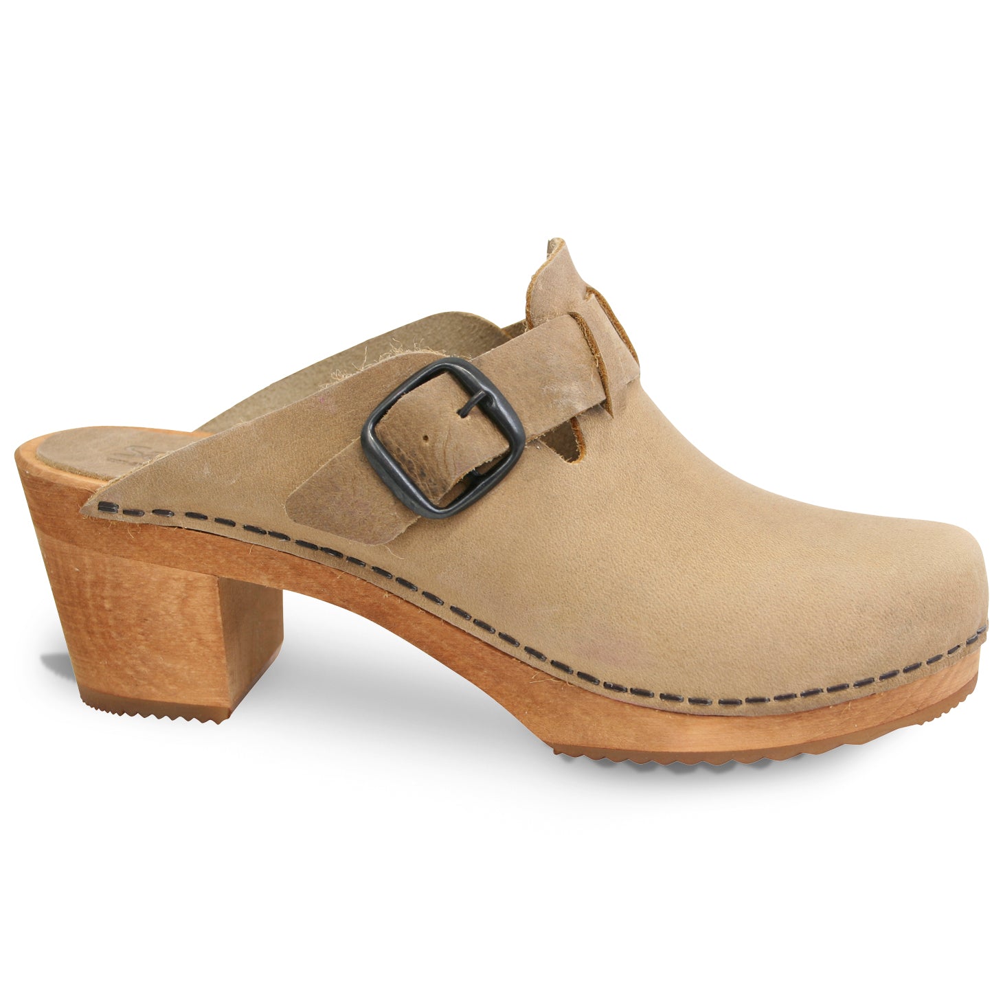 Malulo Women's Wood Clog - Natural - Second - Sanita Outlet