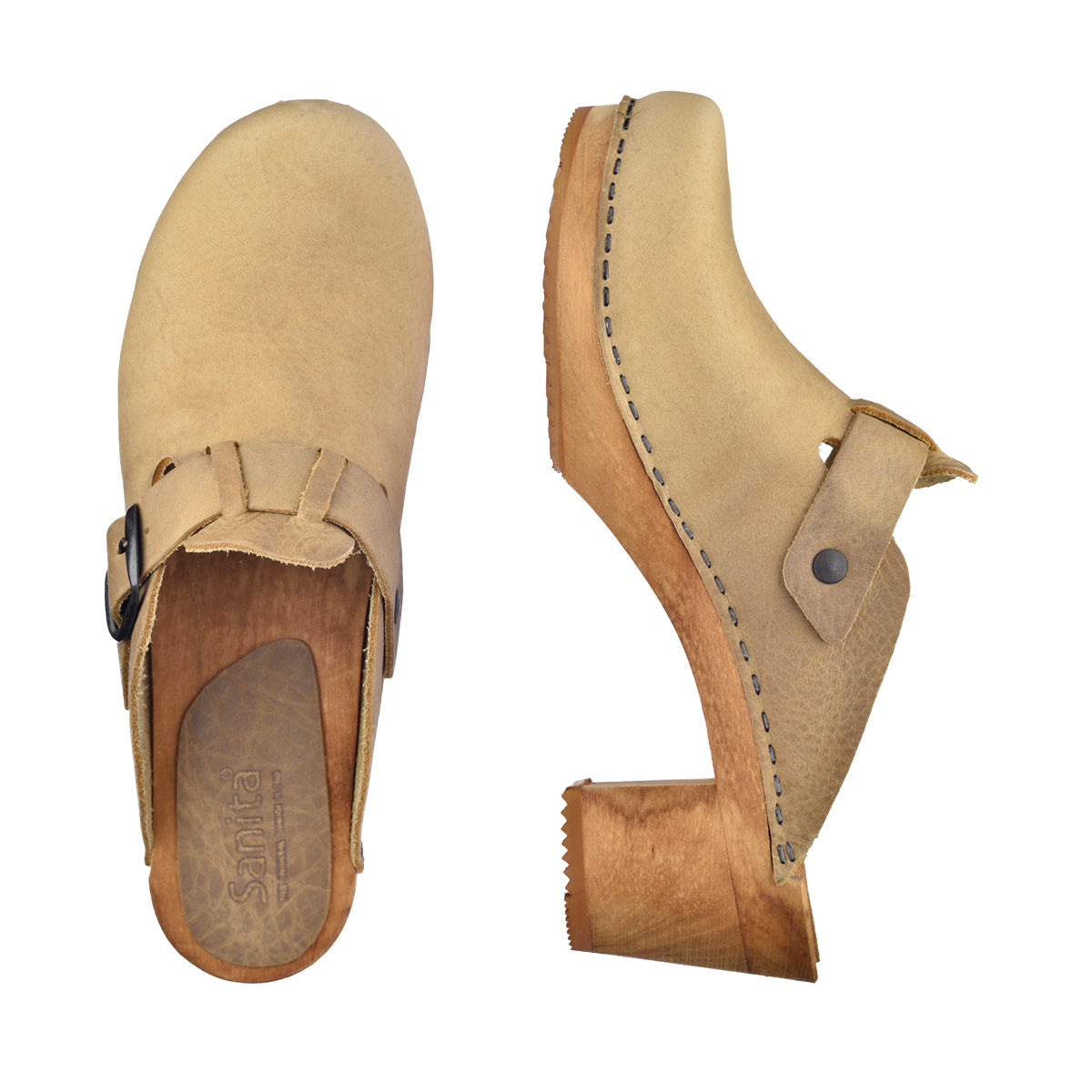 Malulo Women&#39;s Wood Clog - Natural - Second