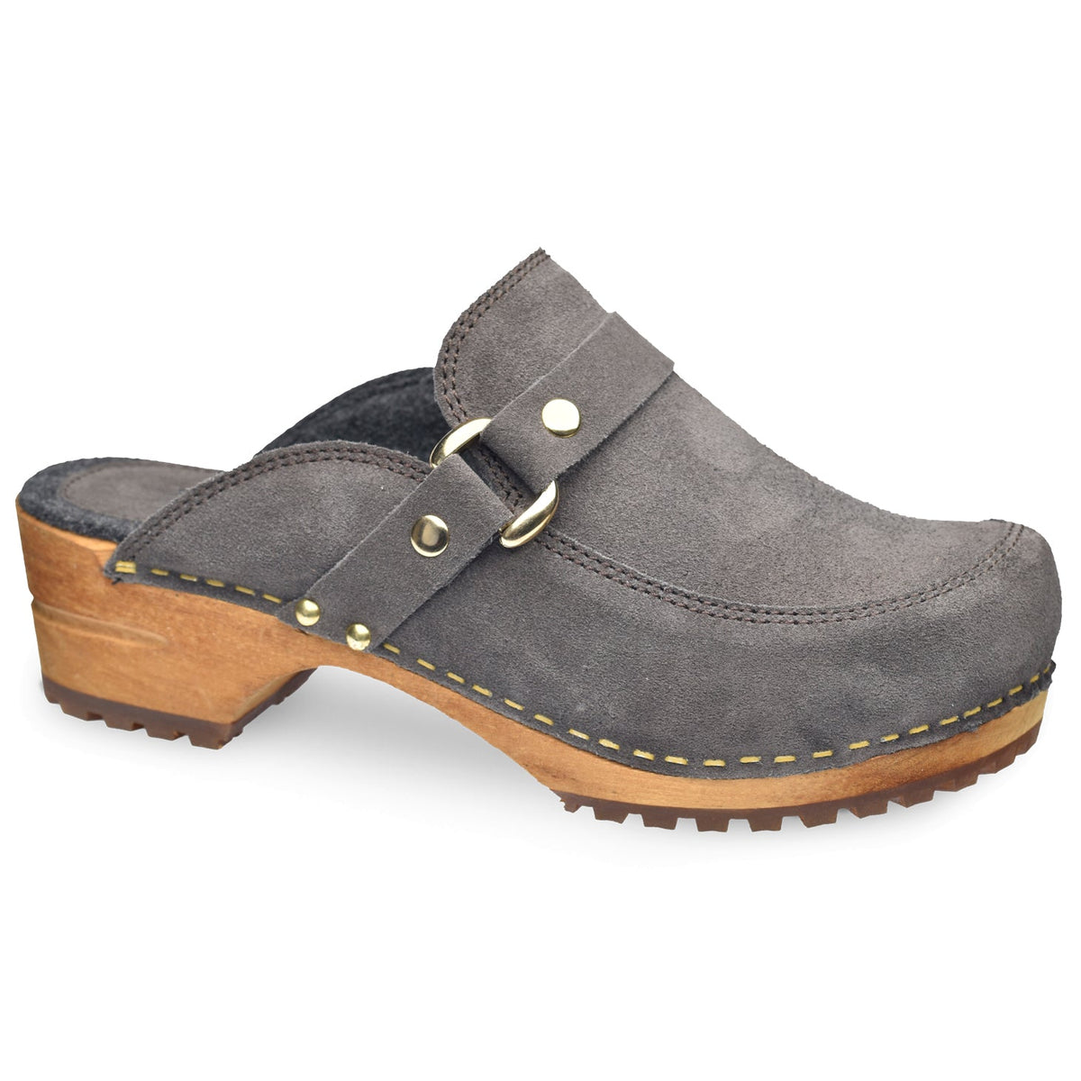 Lissy Women&#39;s Wood Clog - Antracite - Second