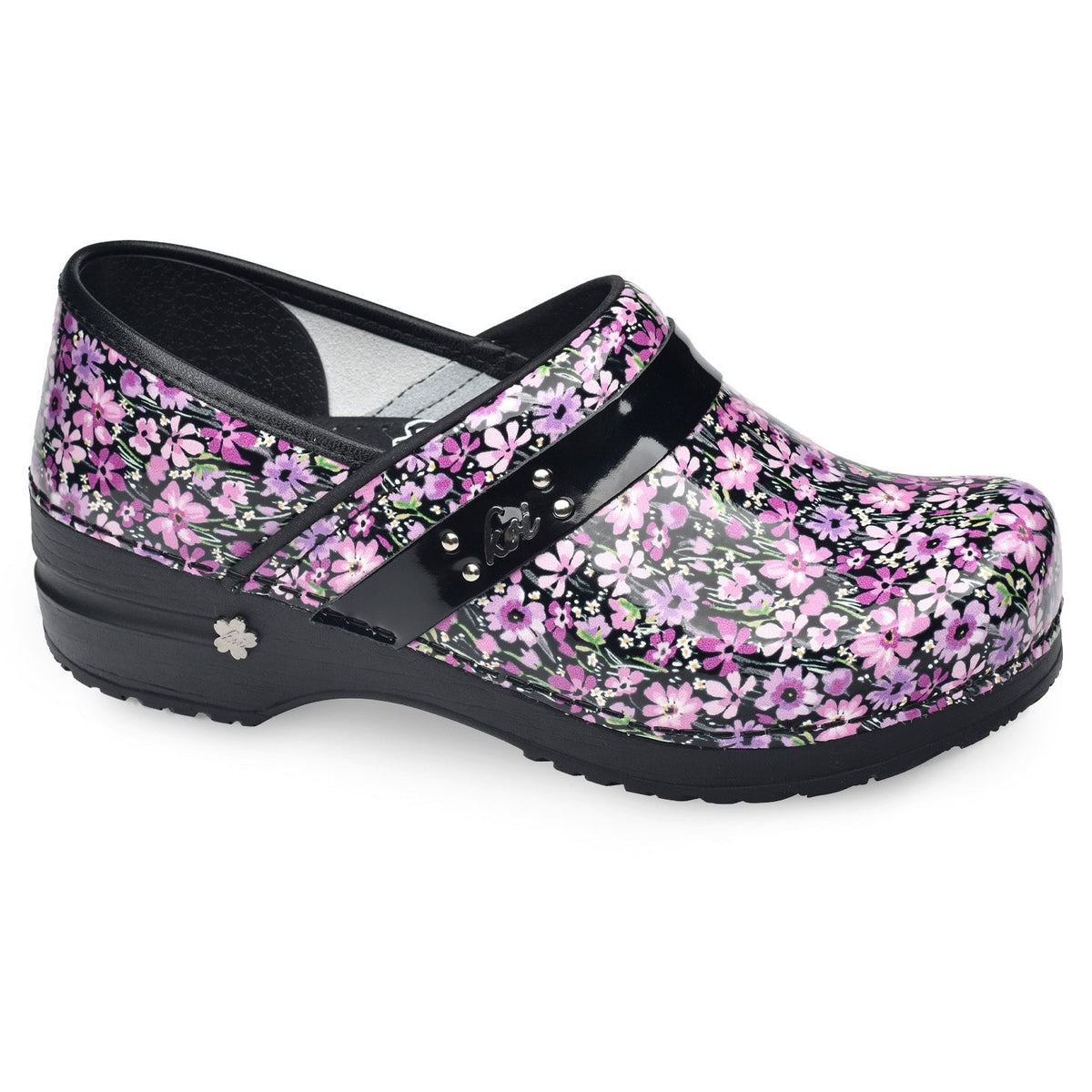 Field of Posies Women's Clog - Fuchsia - Second