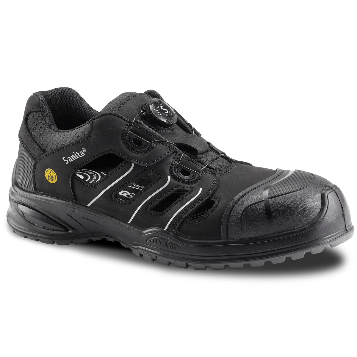 Topaz Unisex Workwear Shoe - Black - Second