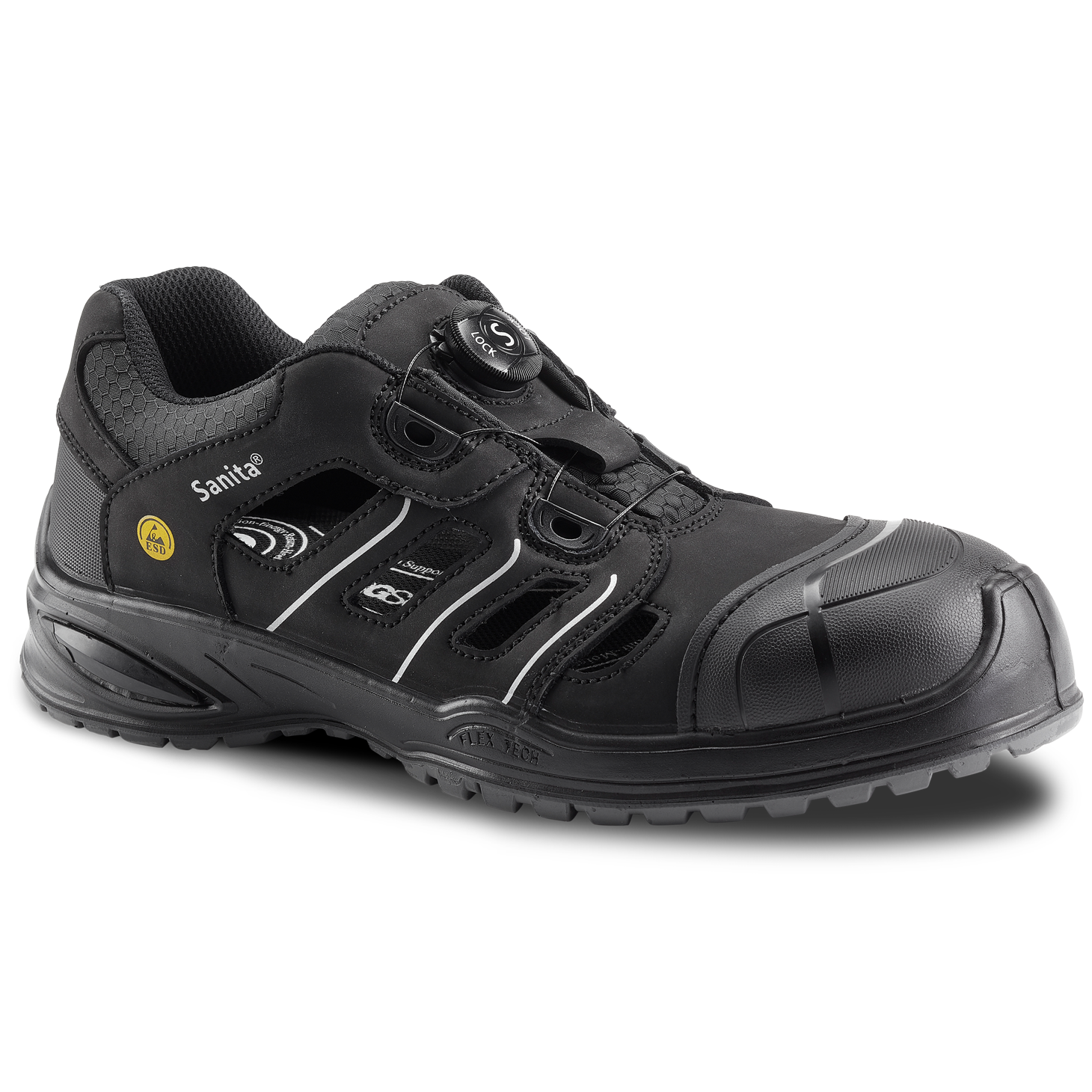 Topaz Unisex Workwear Shoe - Black - Second