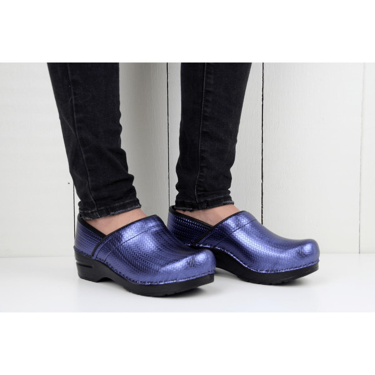 Sanita Cairo Women's in Blue Closed Back Clog