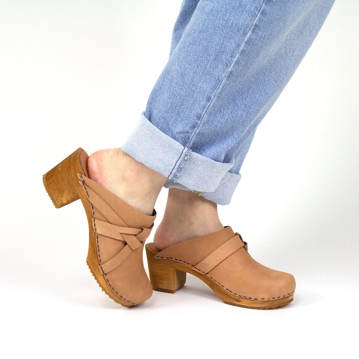 Sanita Manuella Women&#39;s in Salmon Open Back Clog