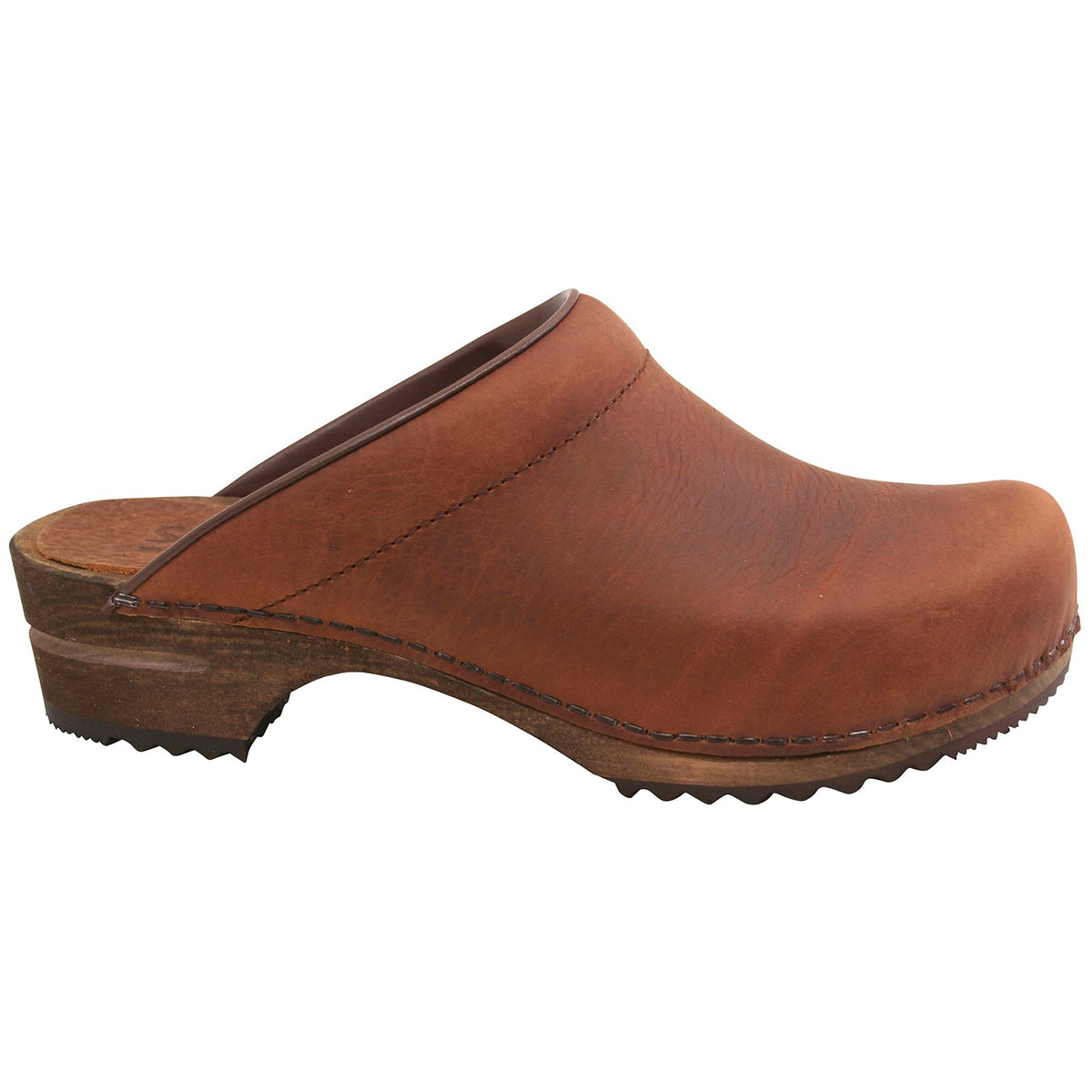 Christian Men's Wood Clog - Chestnut - Second