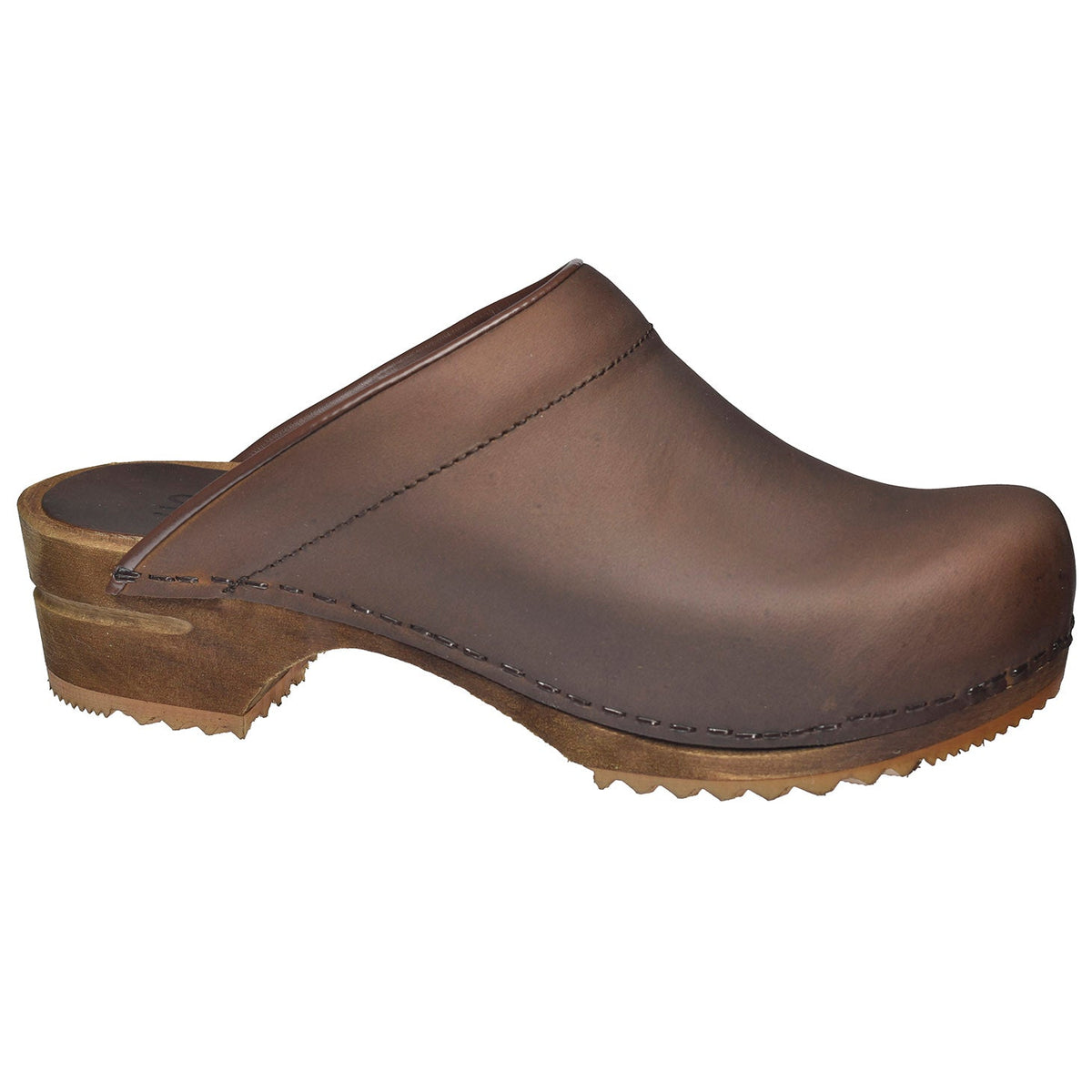 Chrissy Women&#39;s Wood Clog - Antique Brown - Second