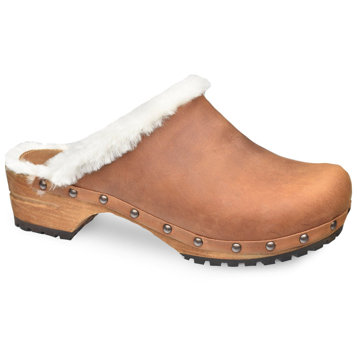 Hese Women&#39;s Wood Clog - Chestnut - Second