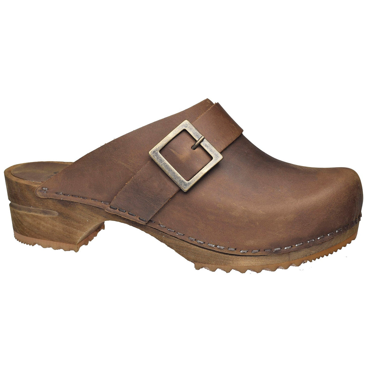Urban Women&#39;s Wood Clog - Antique Brown - Second