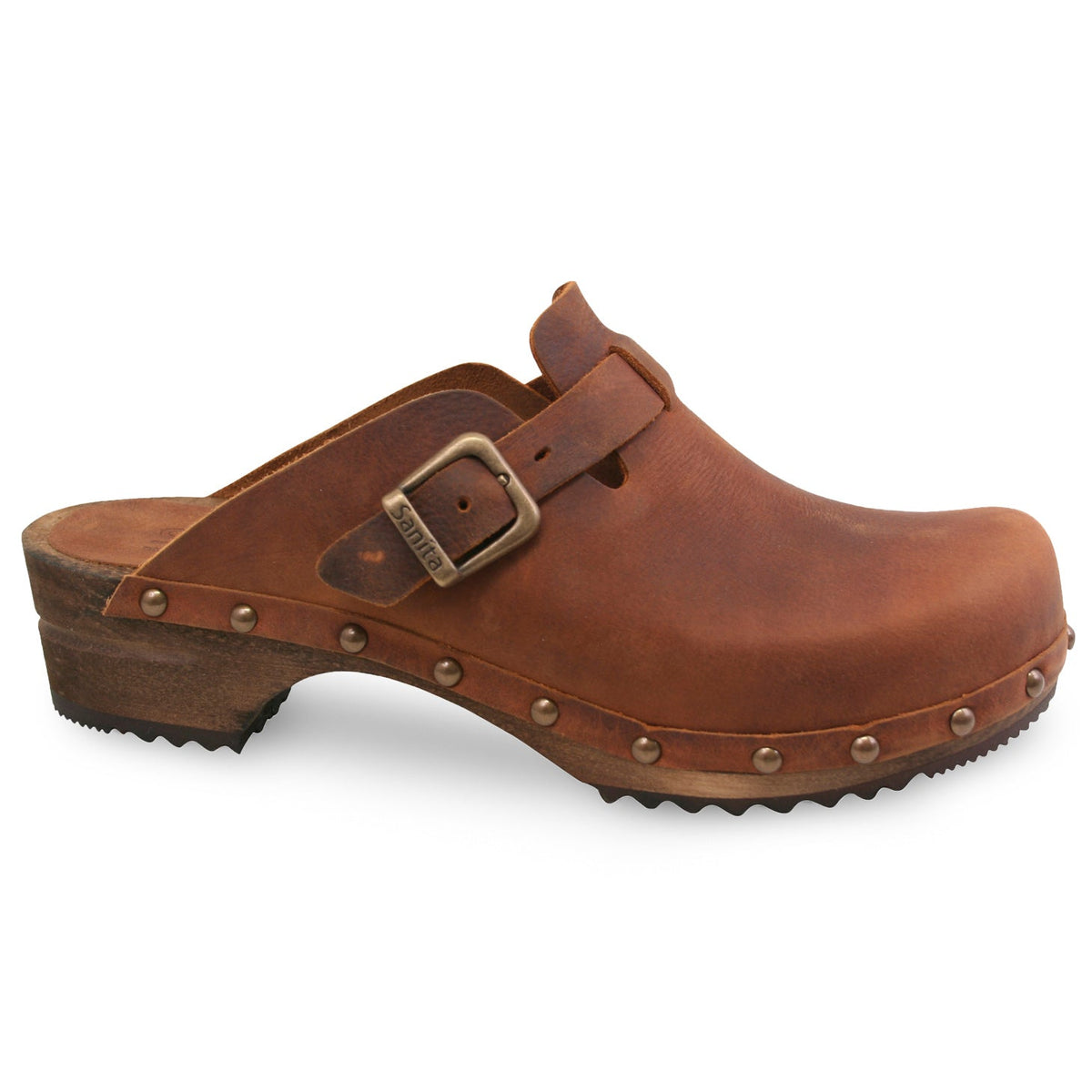 Kristel Women&#39;s Wood Clog - Chestnut - Second