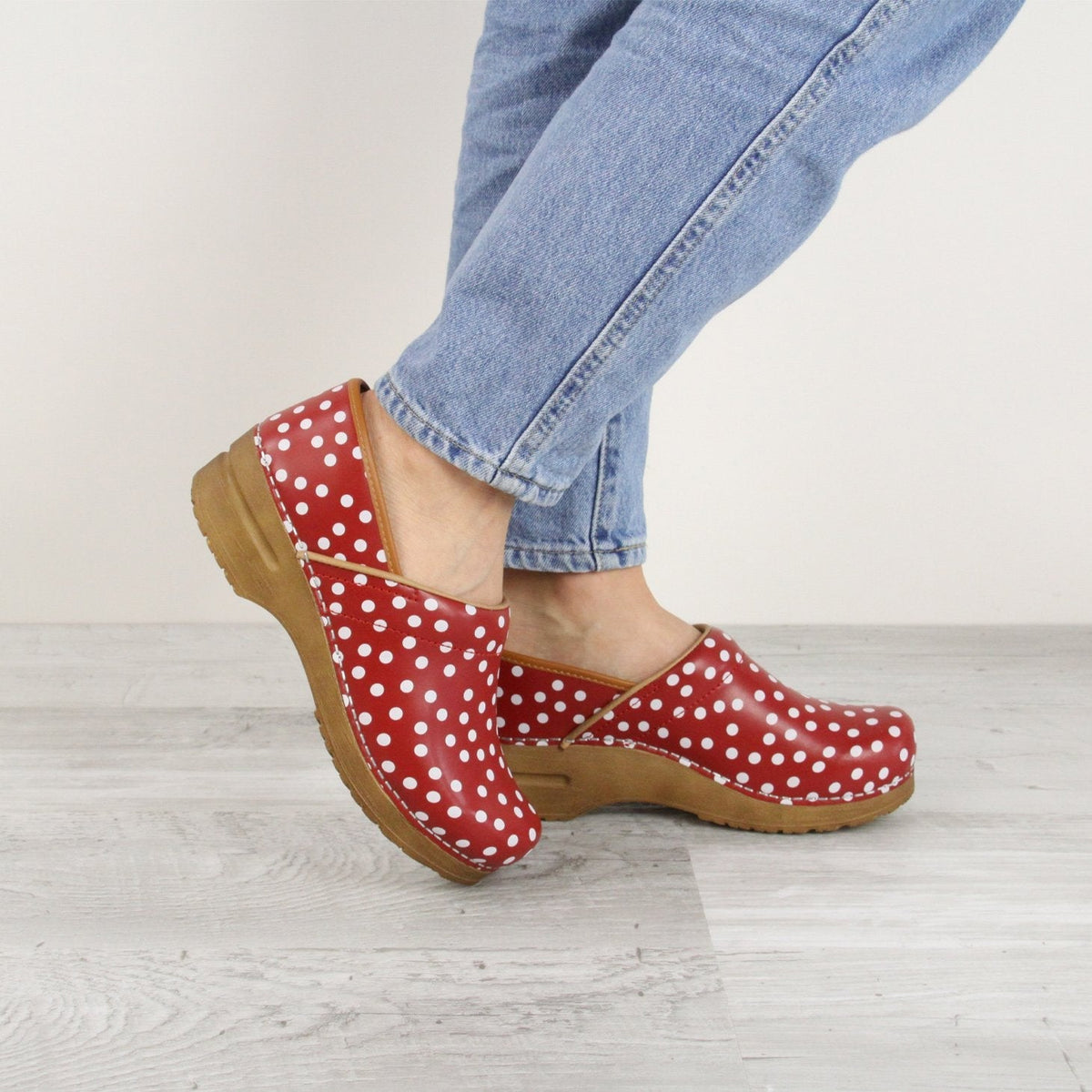 Sanita Roxbury Women's in Red - avail. Spring '22 Closed Back Clog