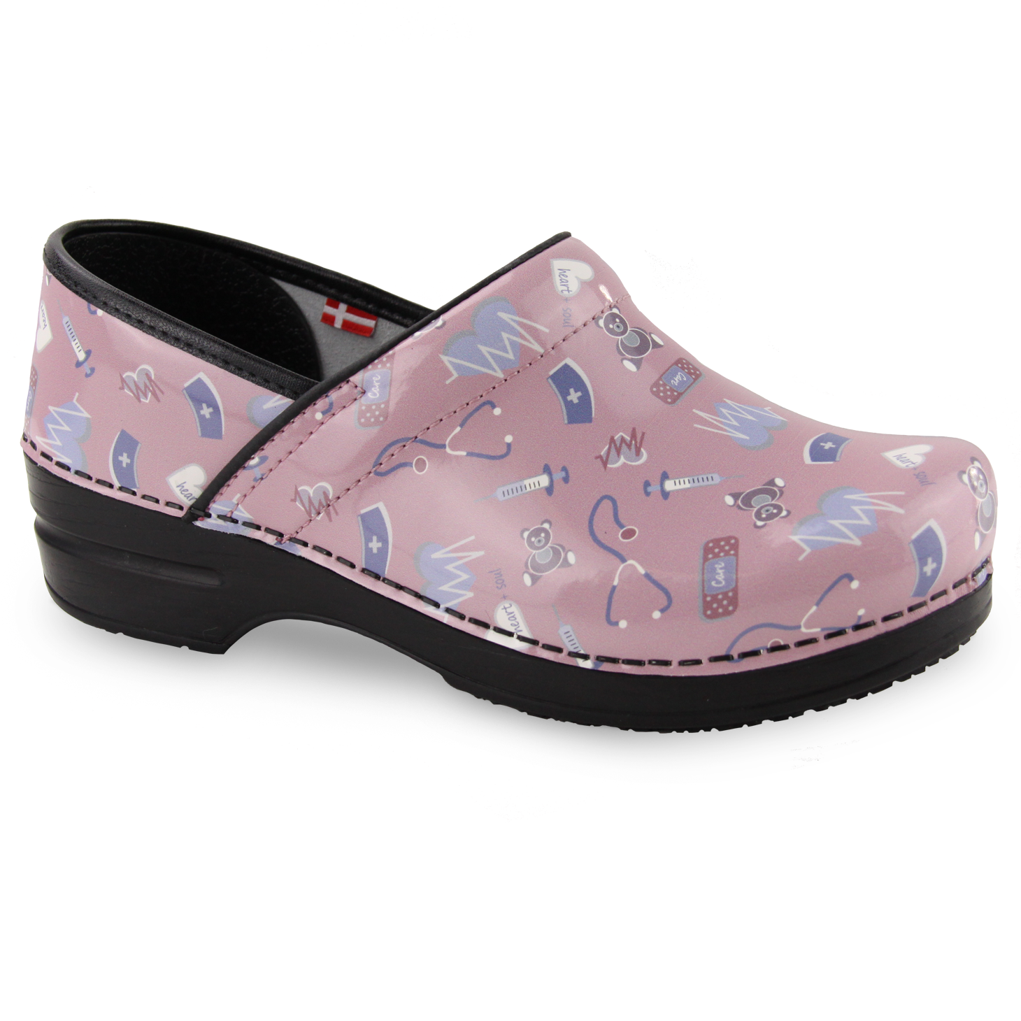 Sanita Weare Women's in Rose Closed Back Clog