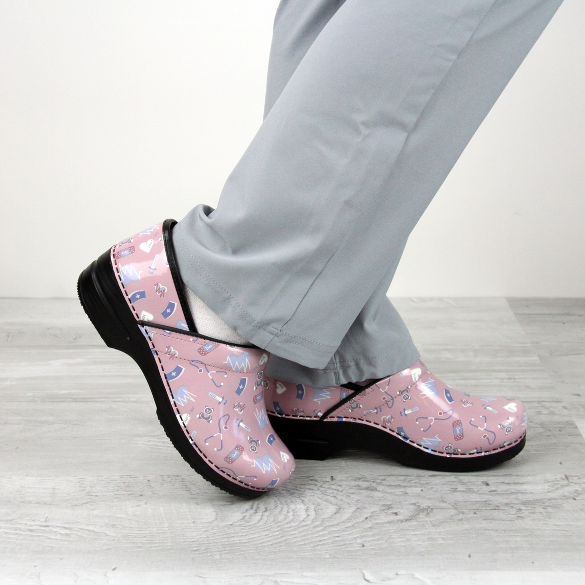 Sanita top clogs rosa
